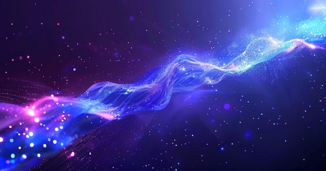 Hero image for "Exploring Claude Code on the Web: My Experience with the Research Preview": Translucent browser window floating in cosmic digital space, streams of code and light flowing throu